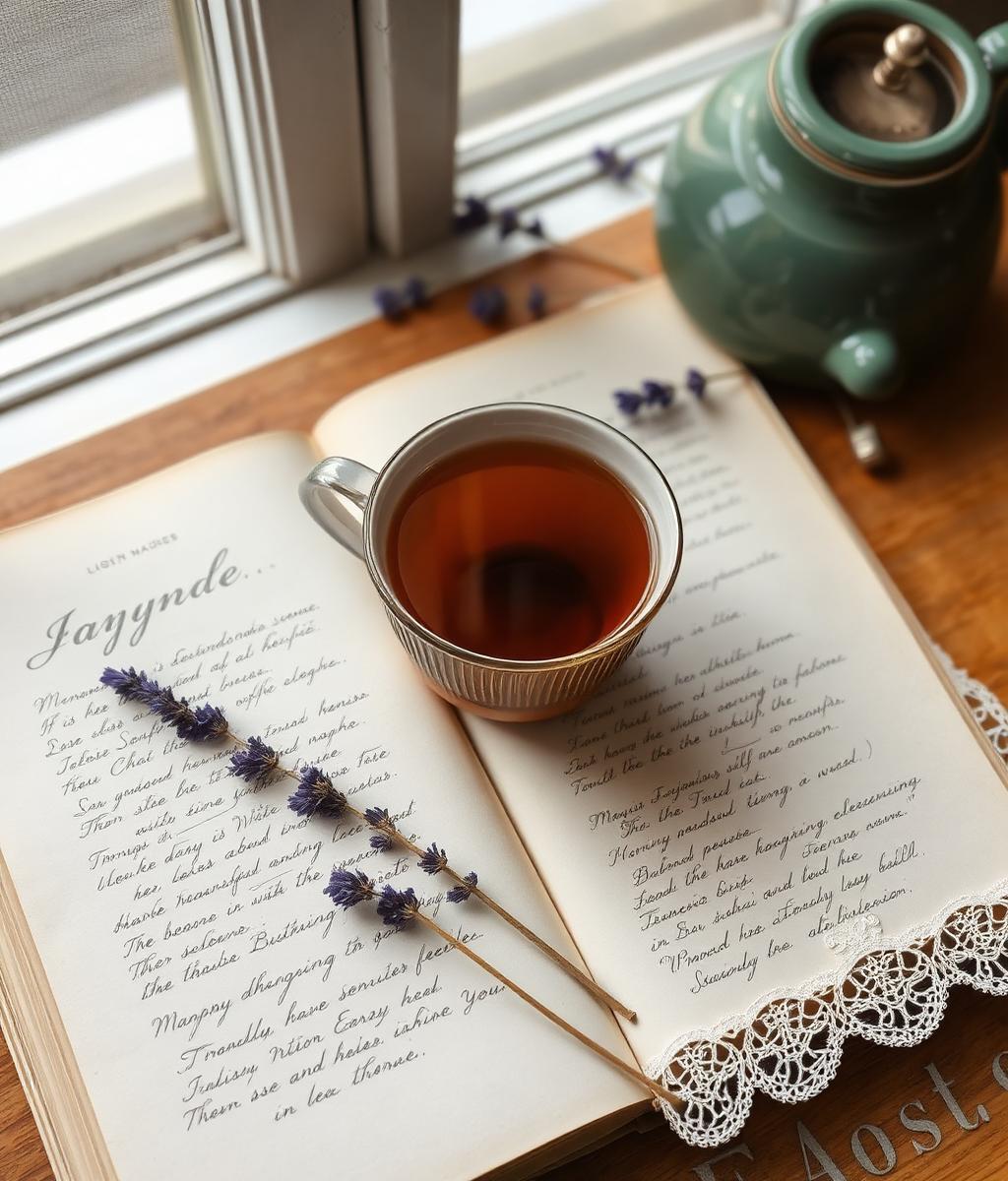 Slow Sundays: tea, lavender, and journaling like it's 1893