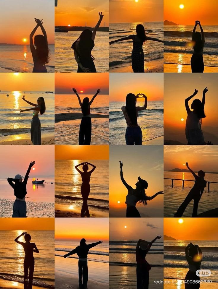 silhouettes · golden hour · solo poses